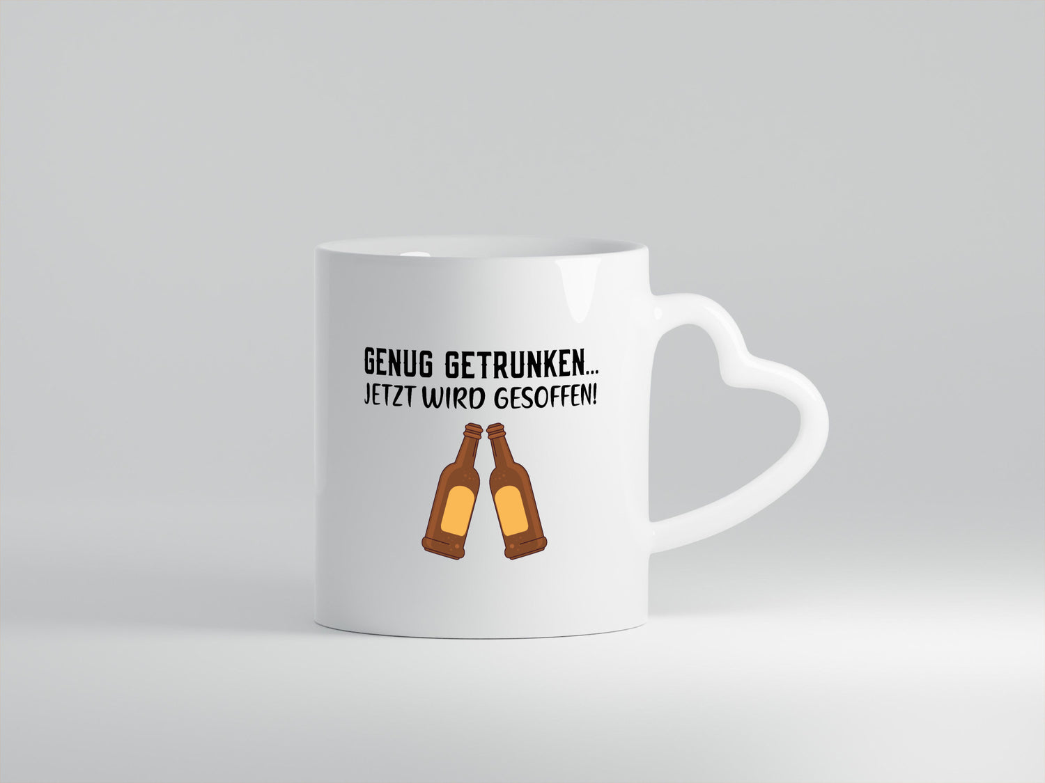 Jetzt wird gesoffen | Bierflaschen Bier Party Freunde Humor Geschenkidee Tasse