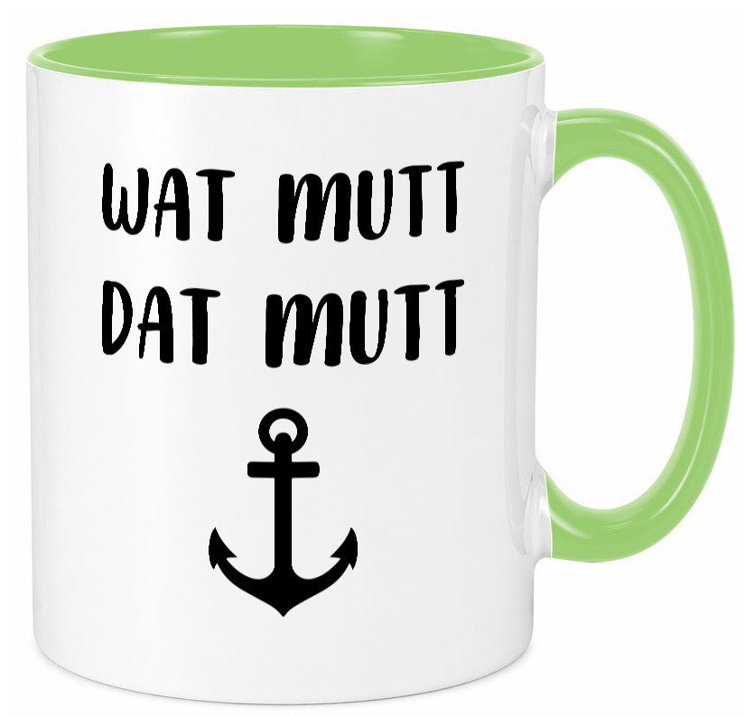 Wat Mutti | Dat Anker Muttertag lustig Familie Geschenkidee Geschenk Tasse