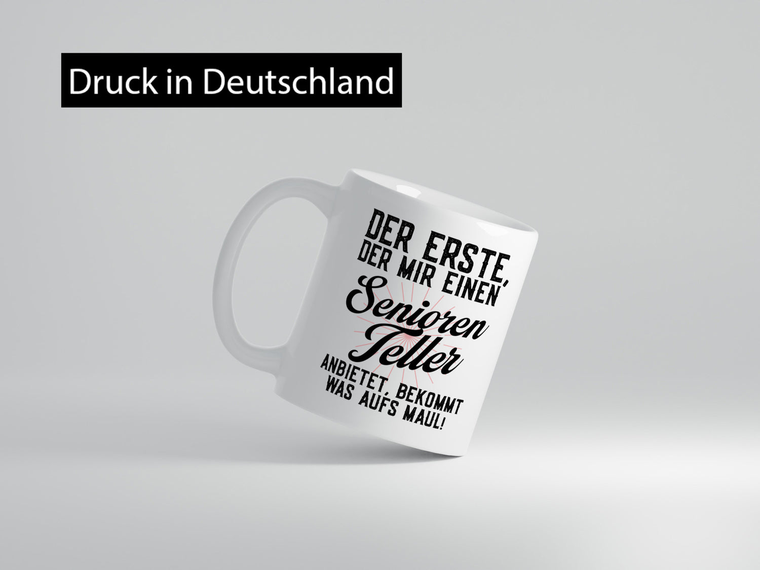 Senioren Teller | rentner Ruhestand lustig Jubiläum Geschenk Tasse