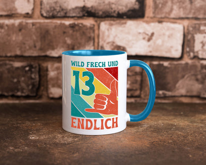 13. Geburtstag | 13 Jahre Wild und Frech Humor Geschenkidee Tasse