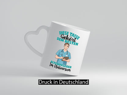 Im Universum: Altenpfleger | Pflegepersonal Geschenk Humor Geschenkidee