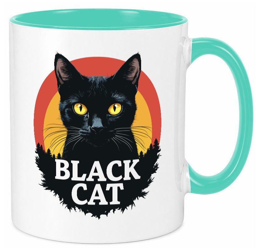 Black Cat | Schwarze Katze Böse Humor Tierliebhaber Geschenkidee Tasse