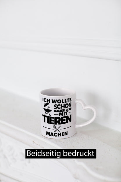 Wollte schon immer was mit Tiere machen | Grillmeister Humor Tierliebhaber