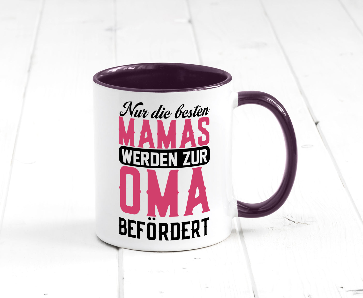 Beste Mama wird zur Oma befördert | Großmutter lustiger Spruch Geschenk Familie