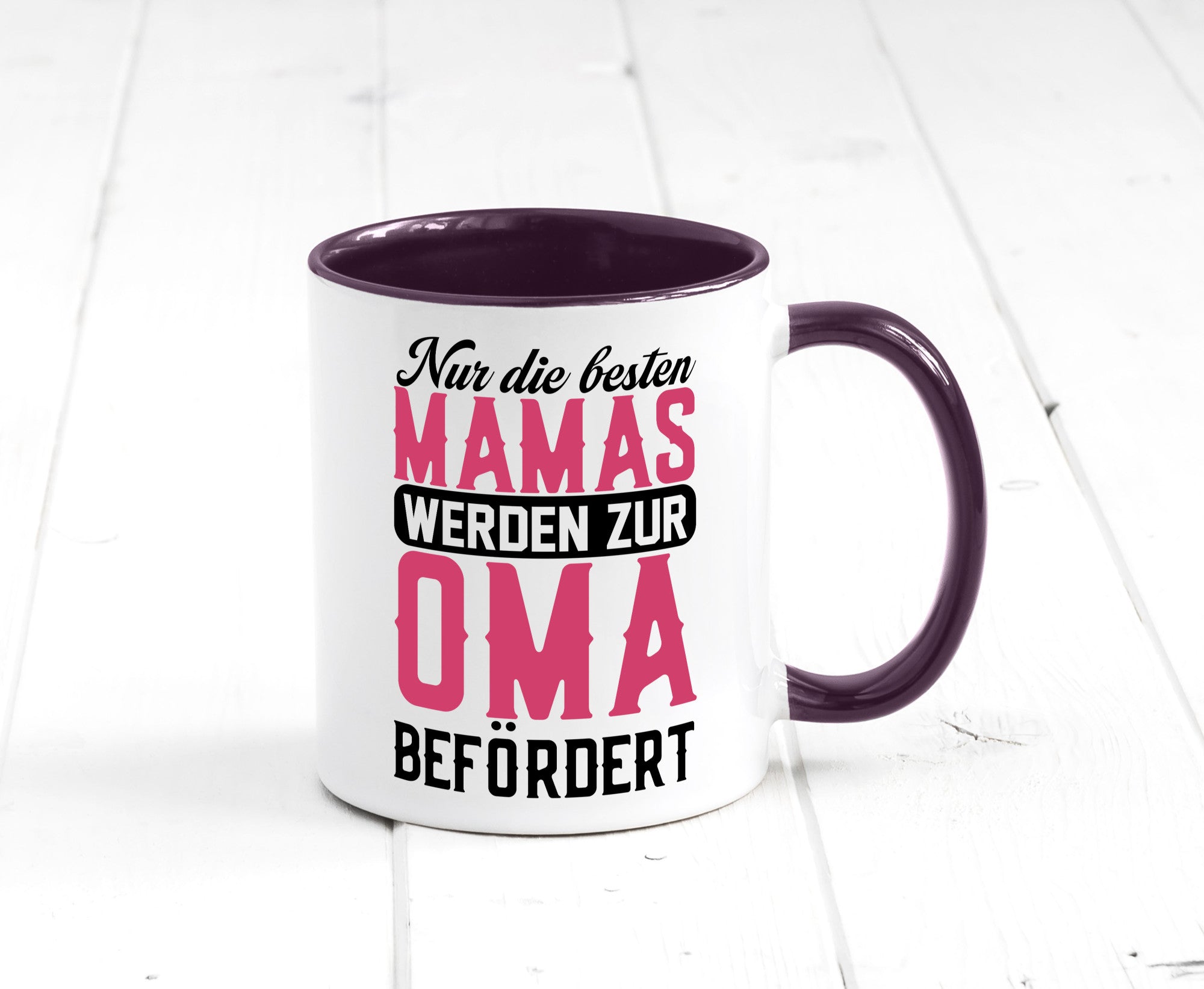 Beste Mama wird zur Oma befördert | Großmutter lustiger Spruch Geschenk Familie