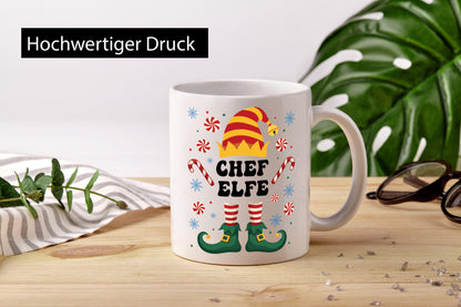 Chef Elfe | Weihnachten Weihnachts v2 lustiger Spruch Geschenk Arbeit Kollegen