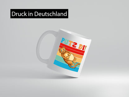 Putz di | Katze Katzenfreunde Katzen Geschenk Tierliebhaber Humor lustiger