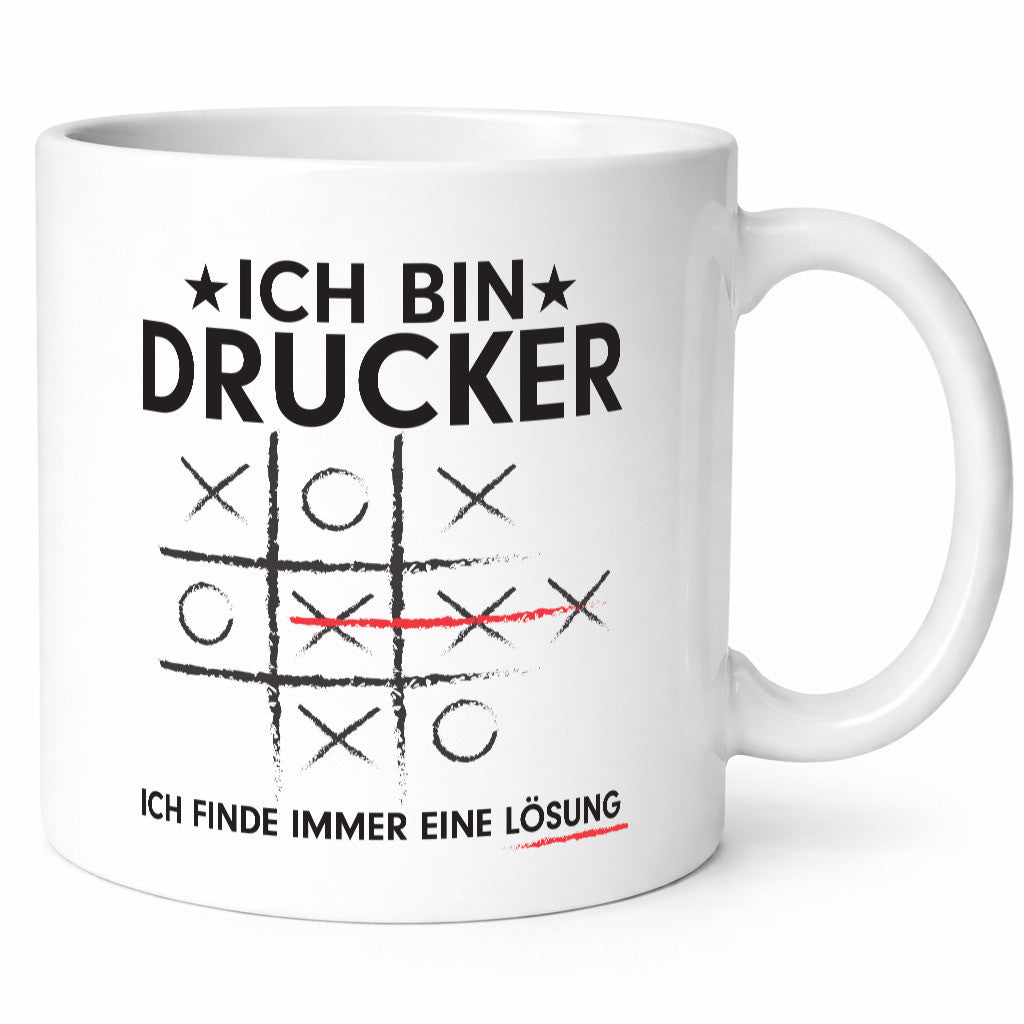 Lösung finden: Drucker | Druckerei Print Medien v2 Humor Geschenkidee Tasse