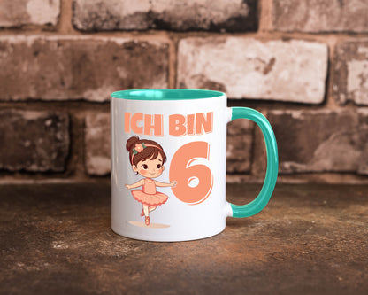 6 Geburtstag | Jahre Ballerina Mädchen Ballet lustig Geschenkidee Geschenk Tasse