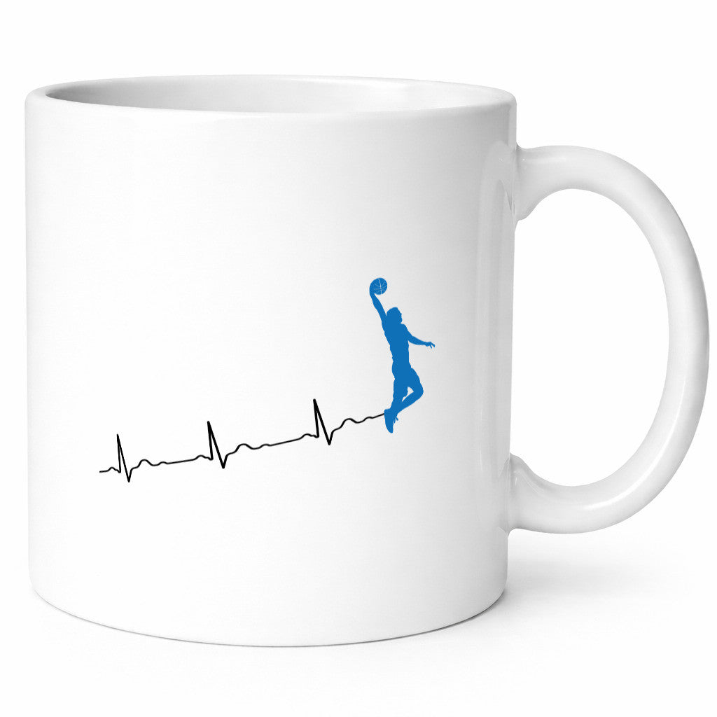 Herzschlag Basketball | Motiv Sport Ballsport Humor Geschenkidee Tasse