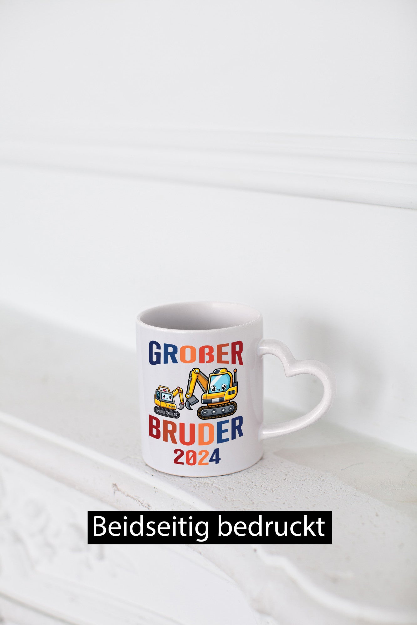 Großer Bruder | Bagger Geschwister Humor Geschenkidee Tasse