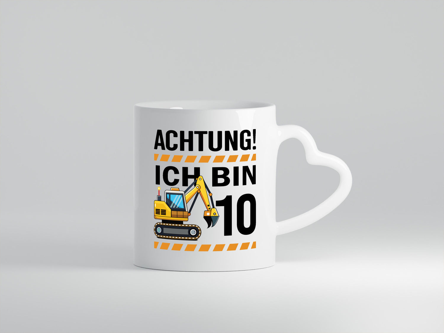 10 Geburtstag Ich bin | Bagger Junge Geschenkidee Humor Tasse