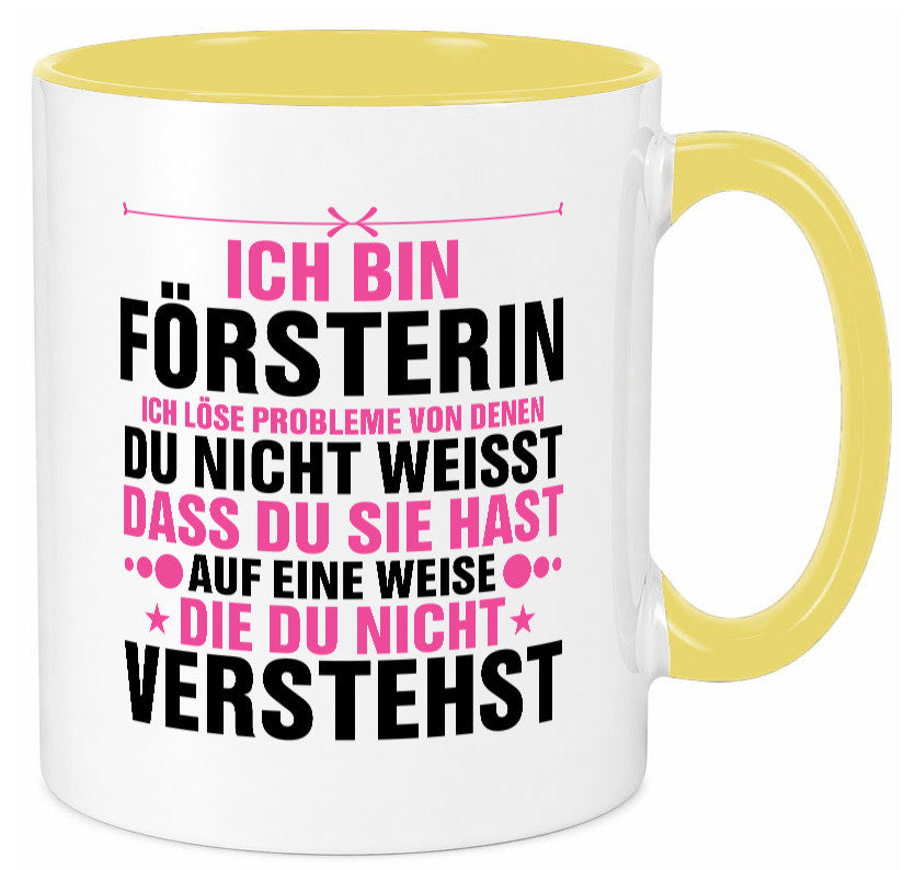 Löse Probleme: Försterin | Forst Arbeit lustiger Spruch Geschenk Kollegen Büro
