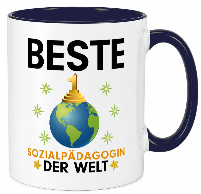 Welt Beste Sozialpädagogin | Humor Pädagogin Geschenkidee Tasse