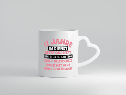 17 Jahre im Dienst | Jubiläum Arbeit v11 Humor Kollegen Büro Geschenkidee Tasse