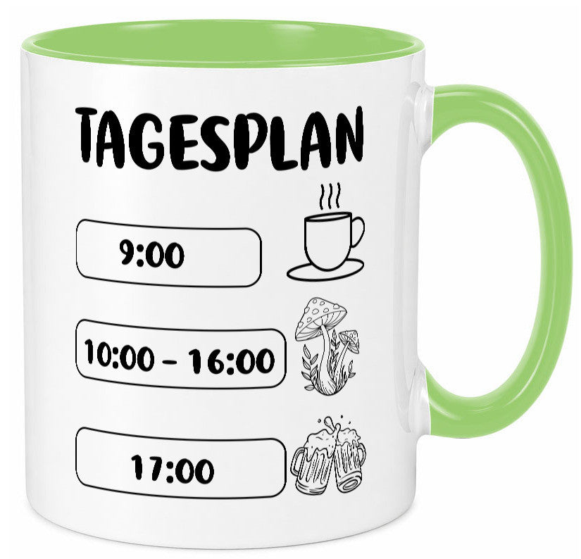 Tagesplan Pilzsammler | Pilze Wald v2 Geschenk Humor Geschenkidee lustiger