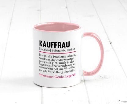 Kauffrau | Humor Spruch Definition Kauffrauen Geschenkidee Tasse