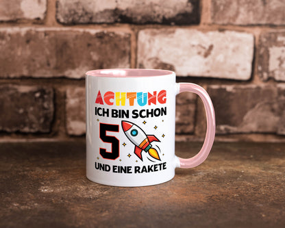 5. Geburtstag | Rakete Weltraum 5 Jahre Galaxy lustig Geschenkidee Geschenk