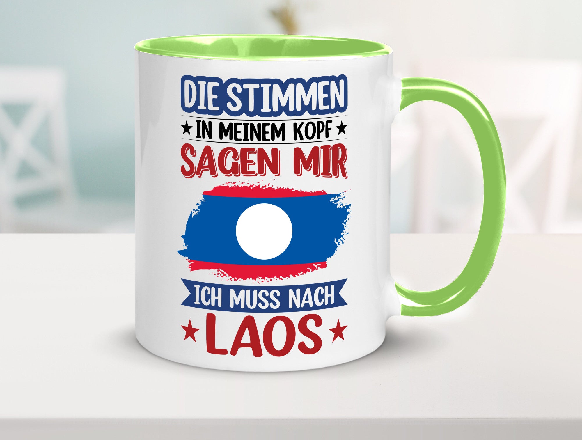 Laos | Urlaub Stimmen in meinem Kopf Traumland lustig Humor Geschenkidee