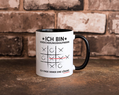 Löse Probleme: Versicherungskaufmann | Kaufmann v3 lustiger Spruch Geschenk Tasse