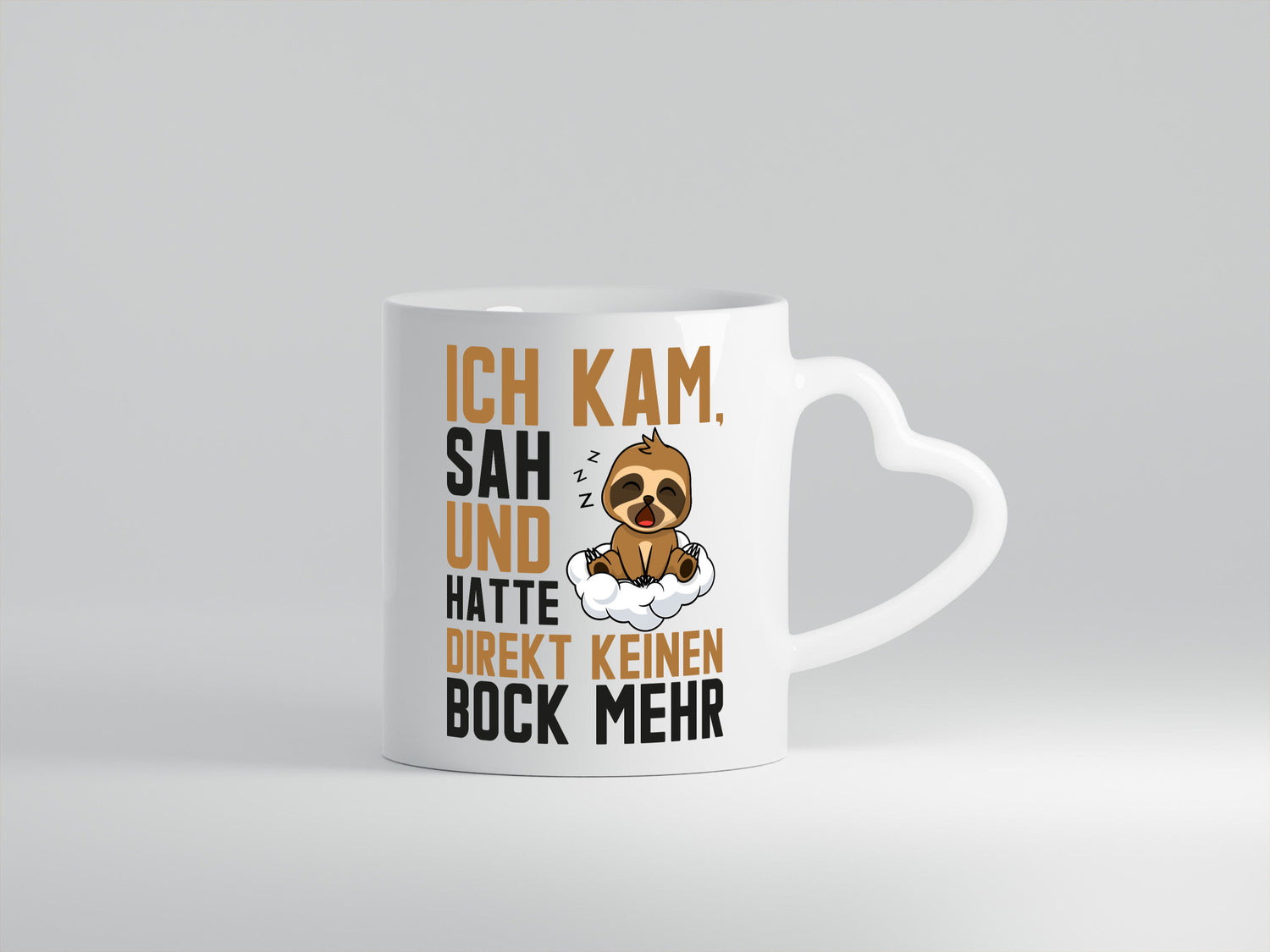 ich kam, sah und hatte keinen Bock | Faultier Müde Geschenk Tierliebhaber Humor