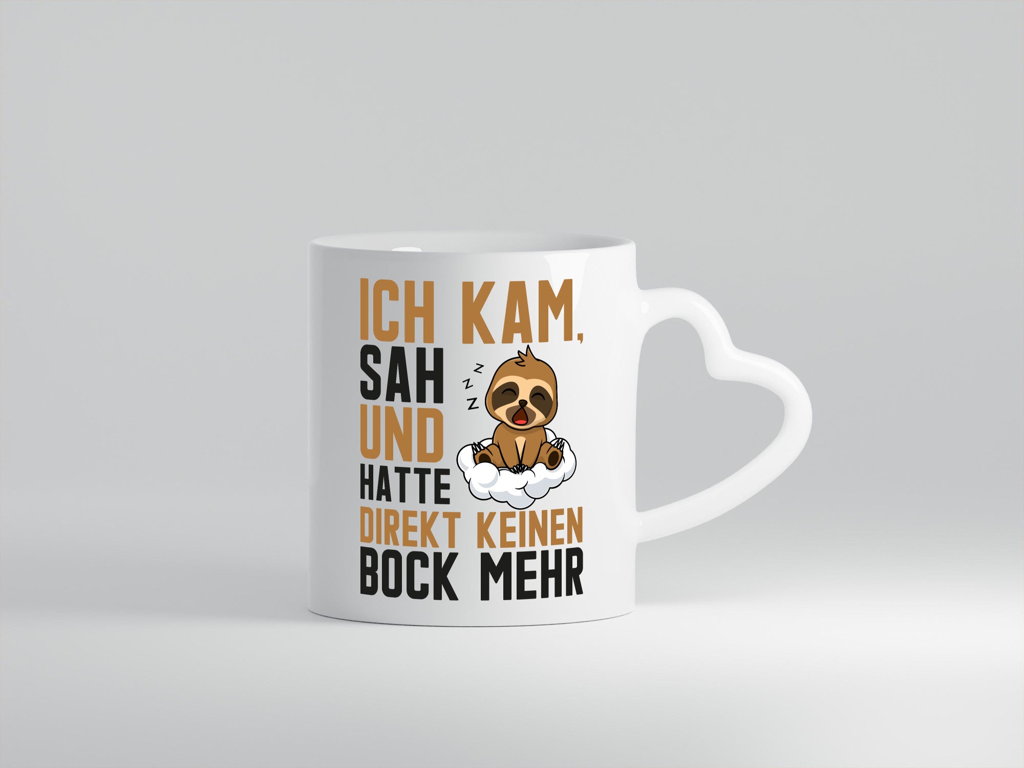 ich kam, sah und hatte keinen Bock | Faultier Müde Geschenk Tierliebhaber Humor