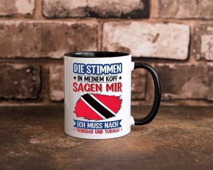 Trinidad und Tobago | Urlaub Stimmen in meinem Kopf v2 Geschenkidee Humor Tasse