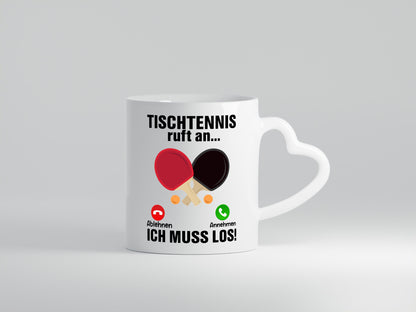 Tischtennis ruft an | Tennis spielen v2 Humor Geschenkidee Tasse