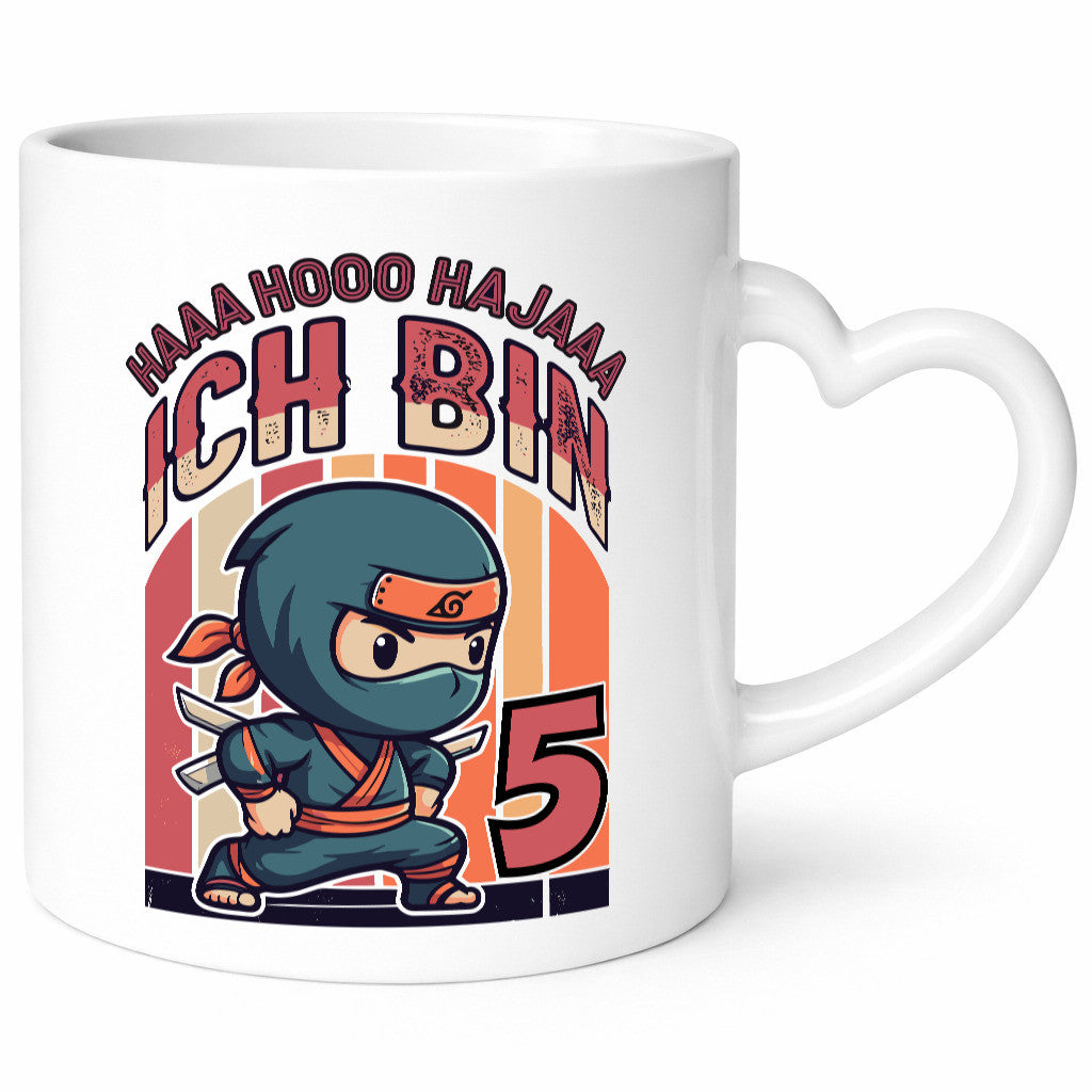 5. Geburtstag | Ninja Junge 5 Jahre Humor Geschenkidee Tasse