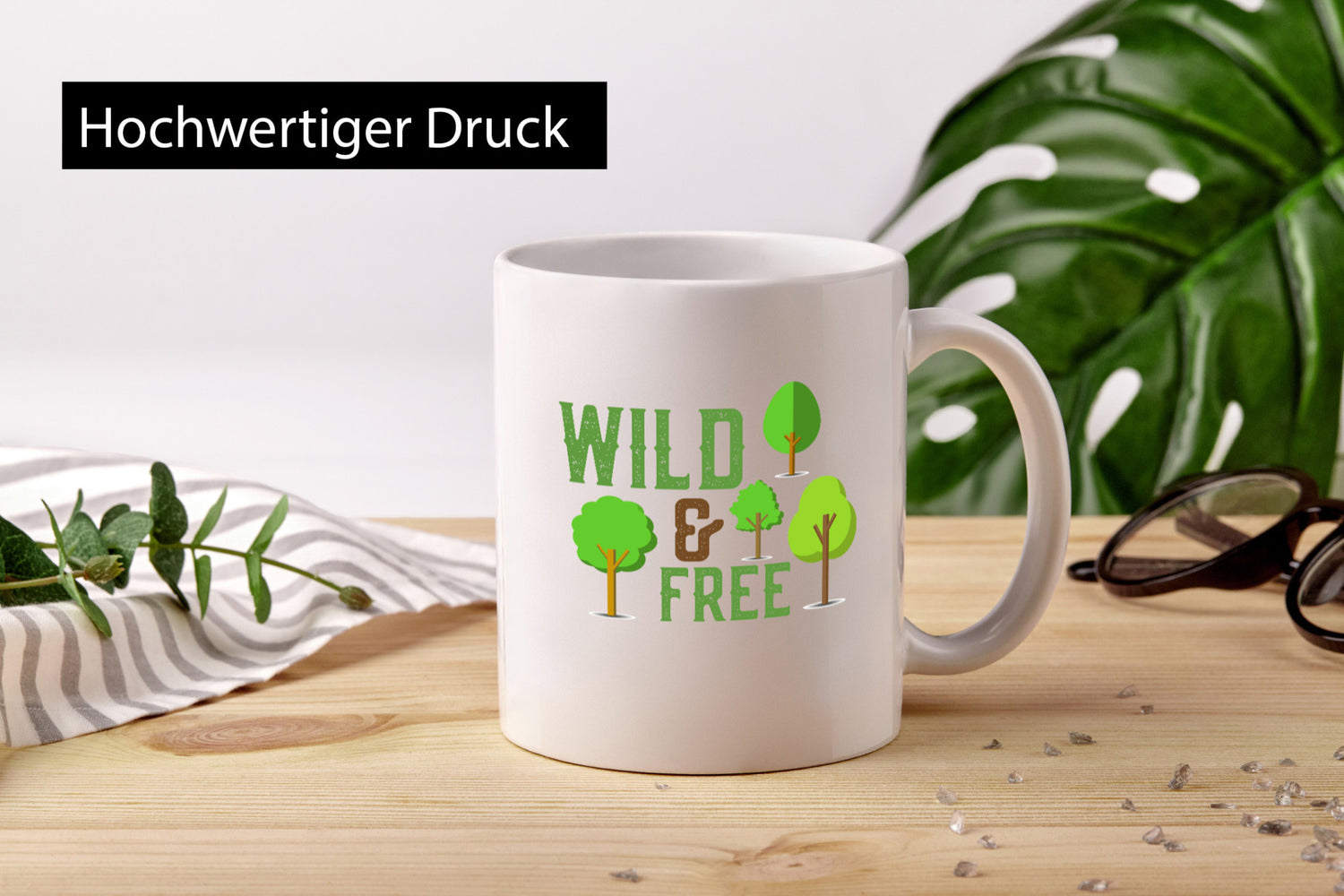 Wild and free | Freiheit Camper Hobbycamper Geschenkidee Humor Tasse
