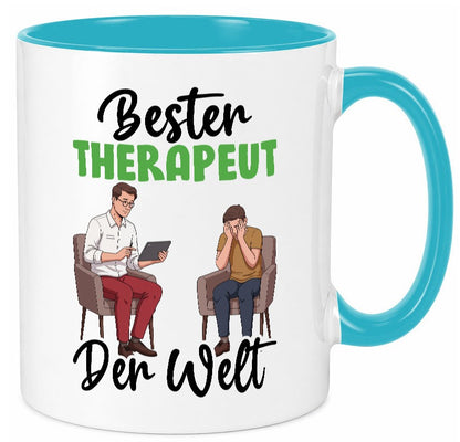 Bester Therapeut | Psychotherapie Therapie v2 Humor Geschenkidee Tasse