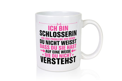 Löse Probleme: Schlosserin | Schlosserei v2 lustiger Spruch Geschenk Humor