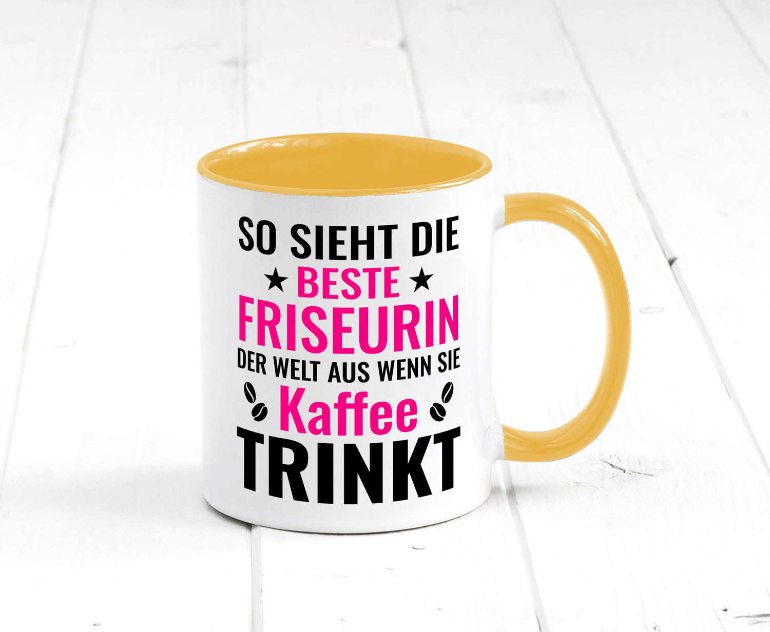 Kaffee trinkt: Friseurin | Friseuse Frisörin lustig Humor Geschenkidee Geschenk