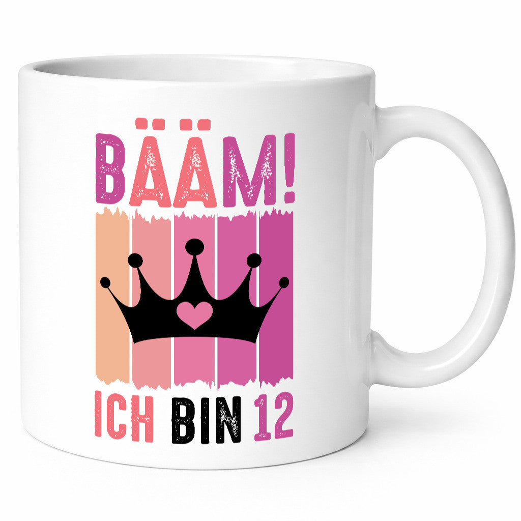 12. Geburtstag | 12 Jahre Bääm ich bin Krone Geschenkidee Humor Tasse