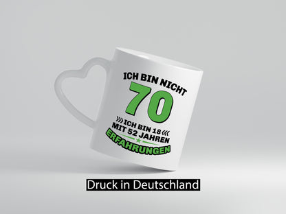 Ich bin nicht 70 | 18 mit 52 Jahre Erfahrung Rentner Humor Ruhestand Jubiläum