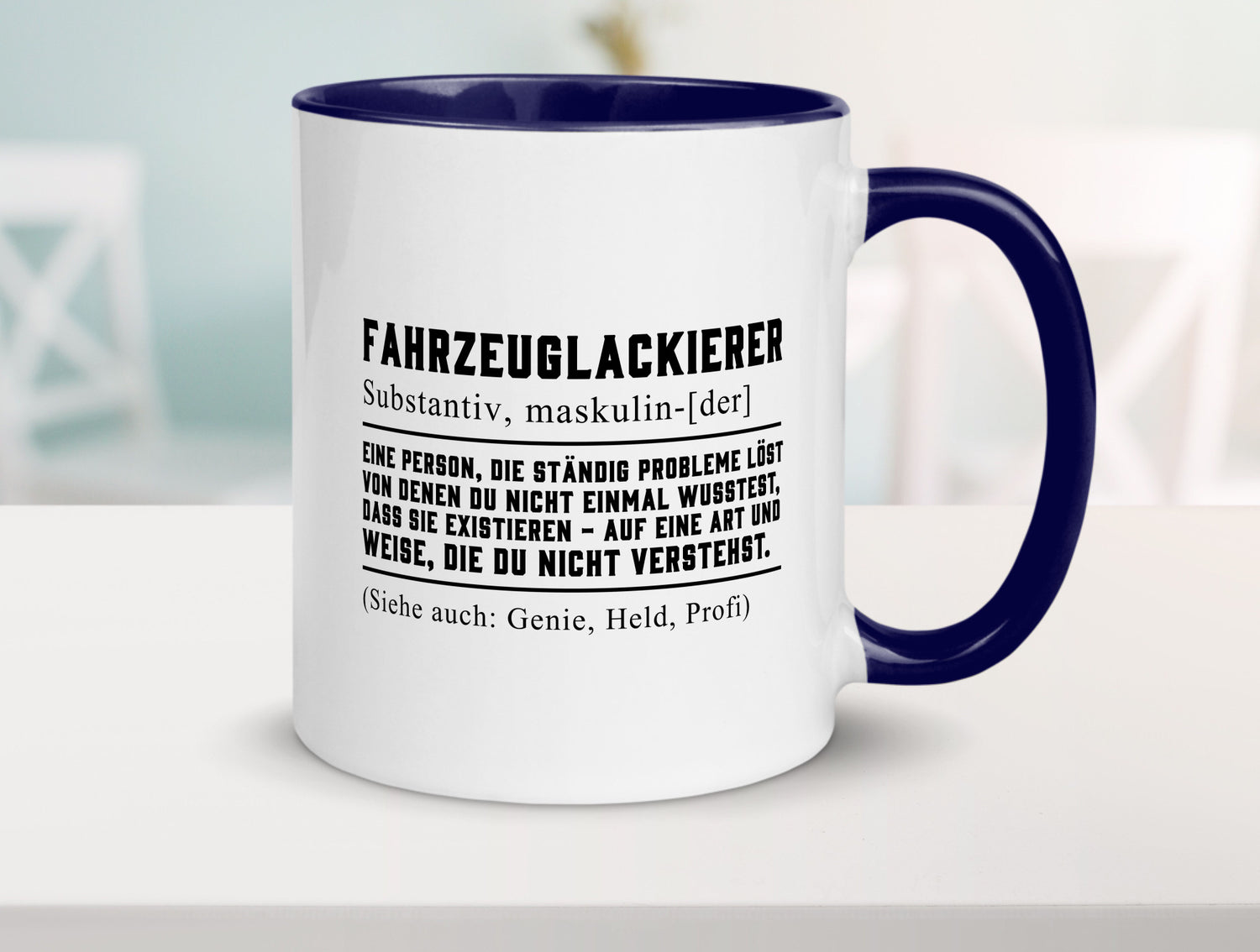 Fahrzeuglackierer | Definition Lackierer Autolackierer Humor Geschenkidee Tasse