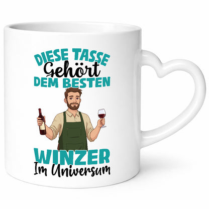 Im Universum: Winzer | Weinbauer Wein Geschenkidee Humor Tasse