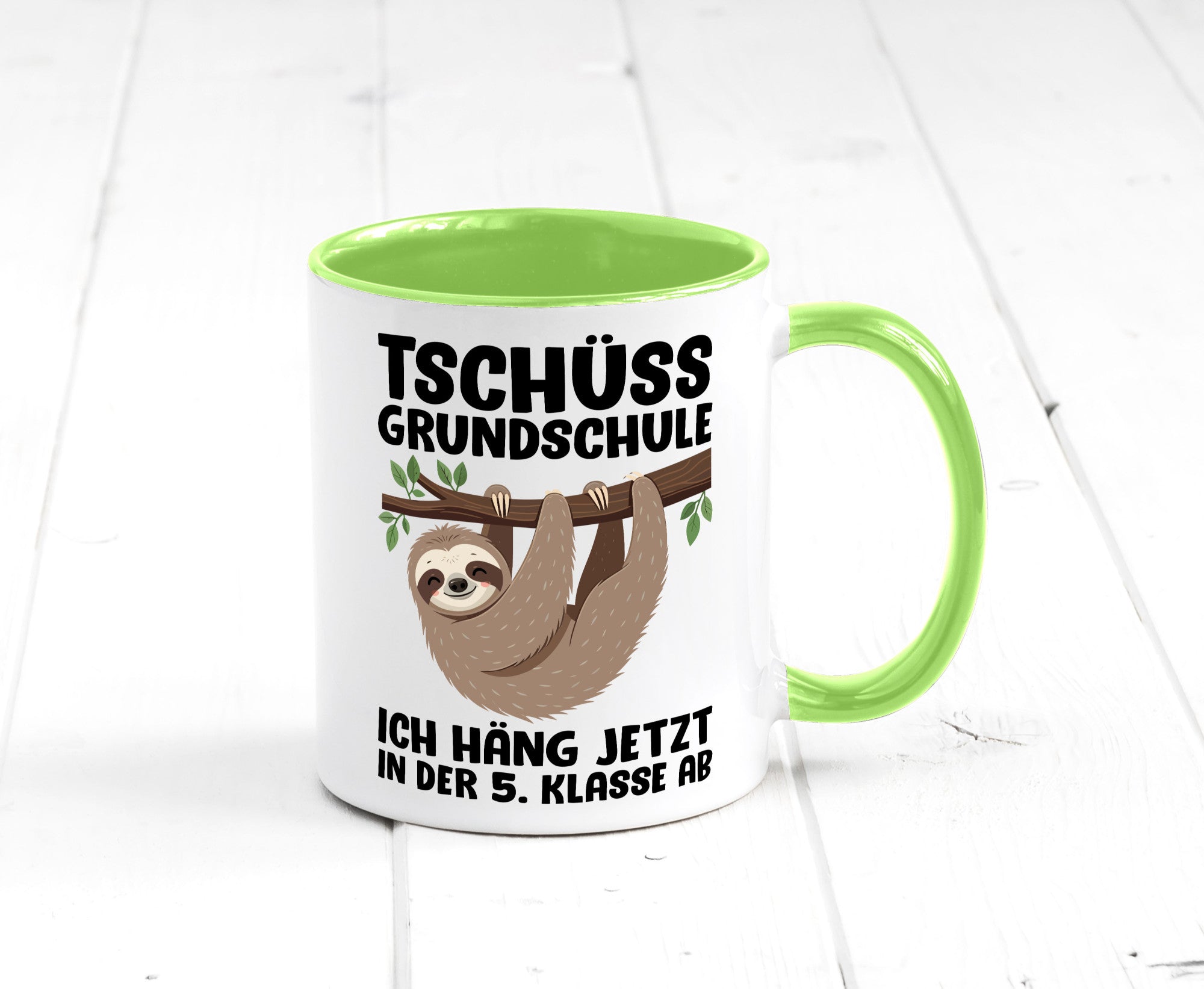 Tschüss Grundschule ich häng jetzt in der 5. Klasse ab Humor Geschenkidee Tasse