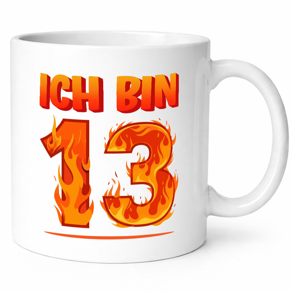 13. Geburtstag | 13 Jahre Drache lustiger Spruch Geschenk Geschenkidee Tasse