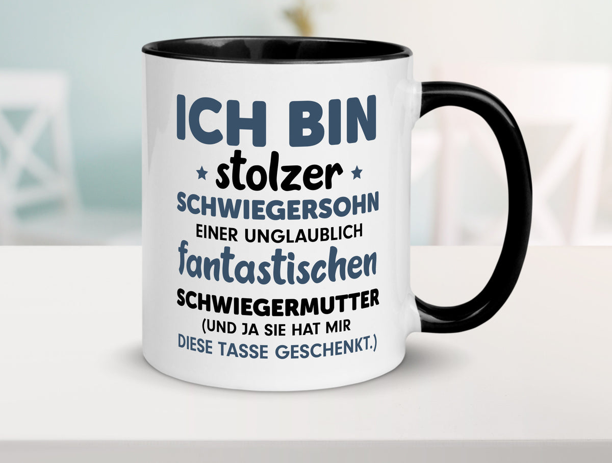 Stolzer Schwiegersohn | Spruch Schwiegermutter Humor lustig Familie Tasse