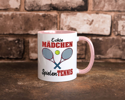 Echte Mädchen Spielen Tennis | Sport Geschenkidee Humor Tasse