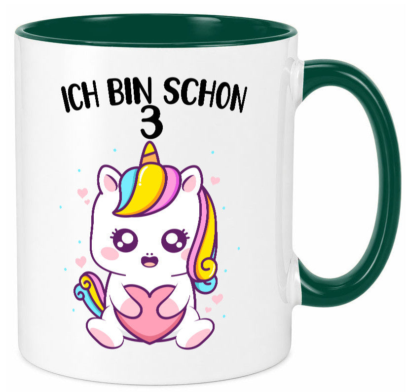 3. Geburtstag | Ich bin schon 3 Jahre Einhorn Mädchen lustig Geschenkidee