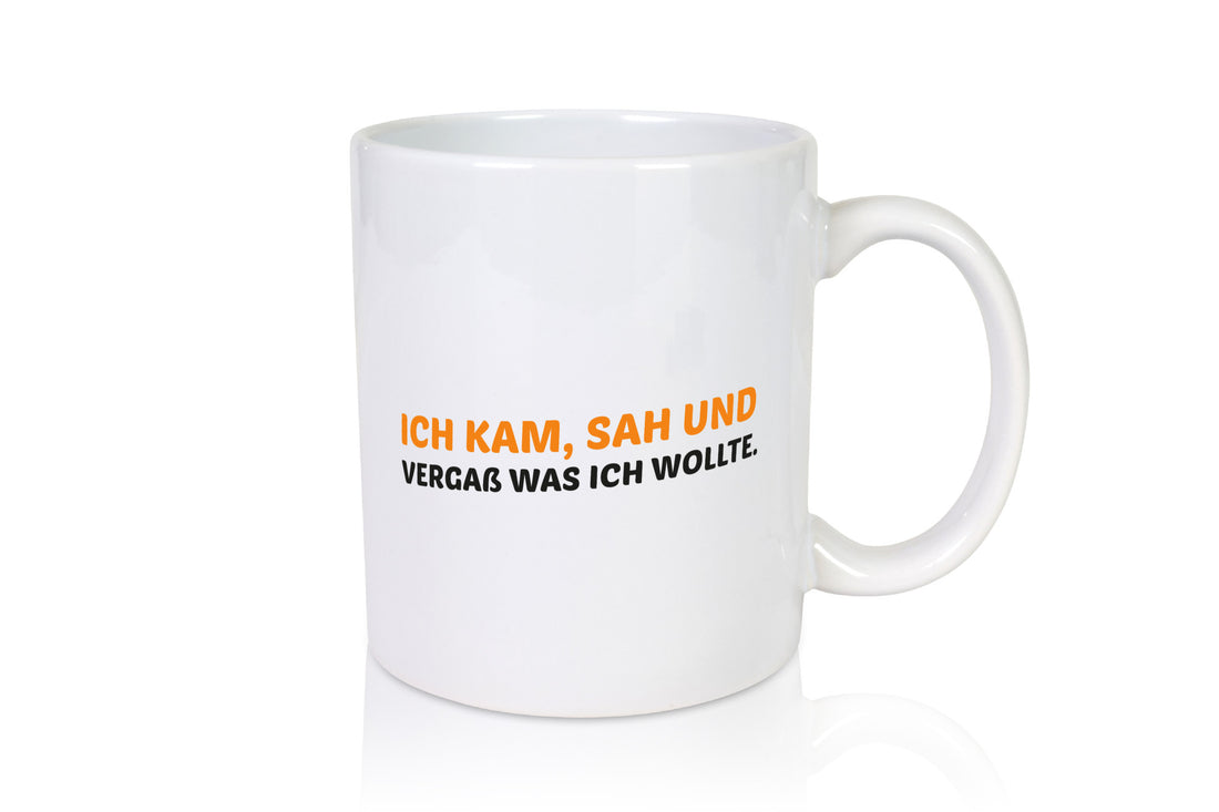 Ich kam sah und vergaß | Vergesslichkeit lustiger Spruch Geschenk Humor