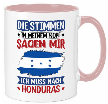 Honduras | Urlaub Stimmen in meinem Kopf Traumland Geschenkidee Humor Tasse
