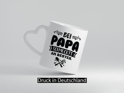Bei papa Schmeckts am Besten | Koch lustiger Spruch Geschenk Humor Geschenkidee