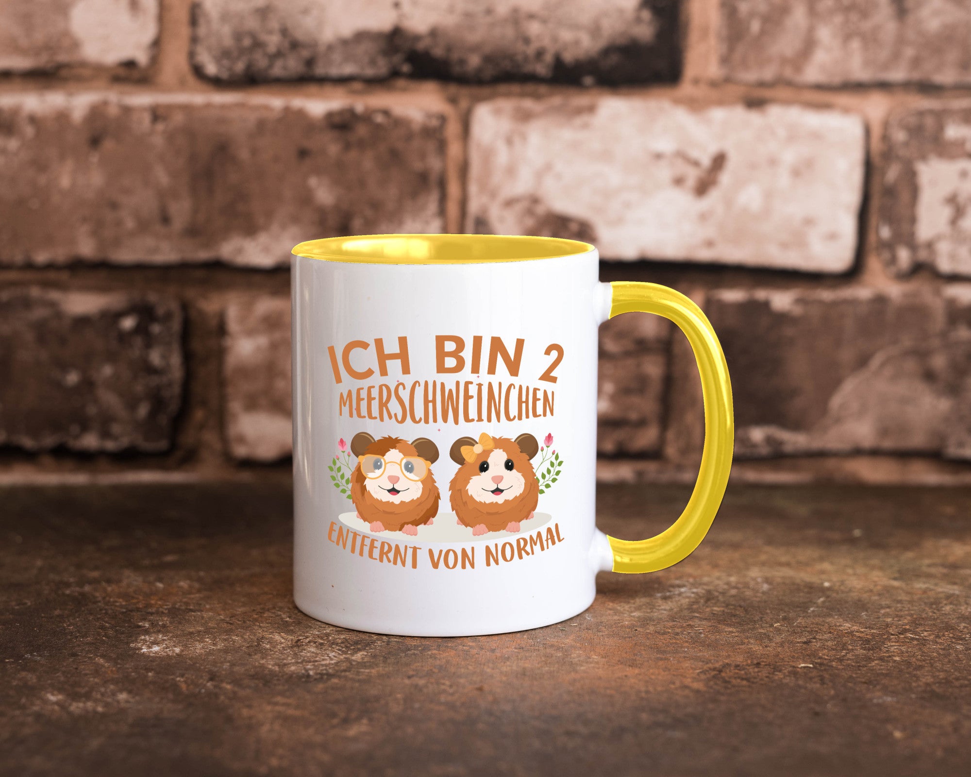 Zwei Meerschweinchen | Tierfreund Tasse Tier Liebe lustig Tierliebhaber Humor