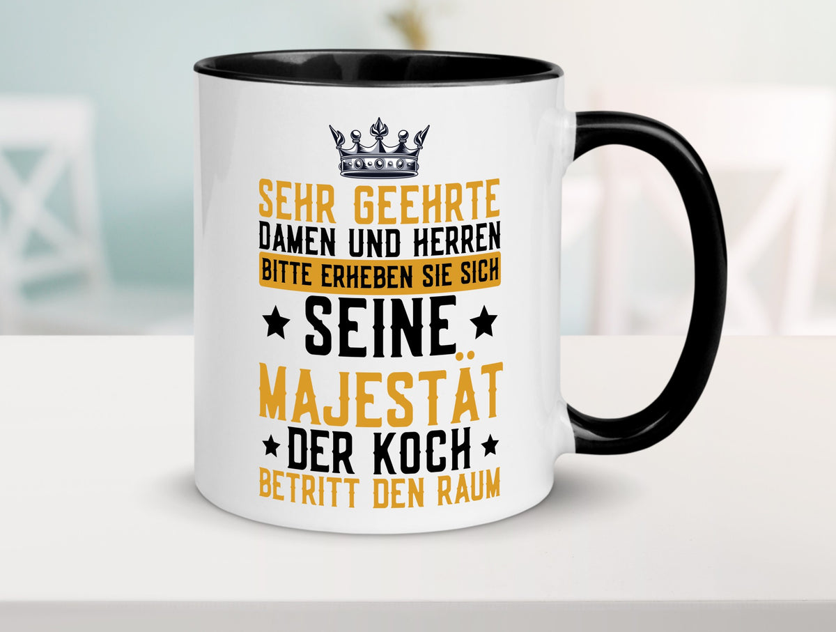 Seine Majestät der Koch | Küchenchef Restaurant Beruf Geschenkidee Arbeit Tasse