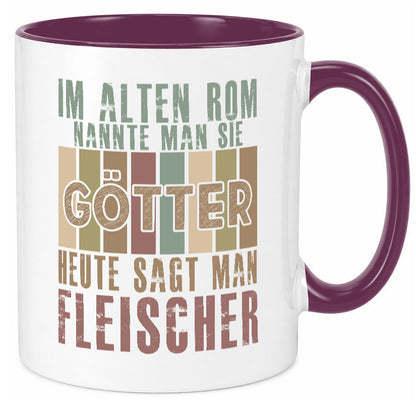 Heute sagt man: Fleischer | Schlachterei Humor Geschenkidee Tasse