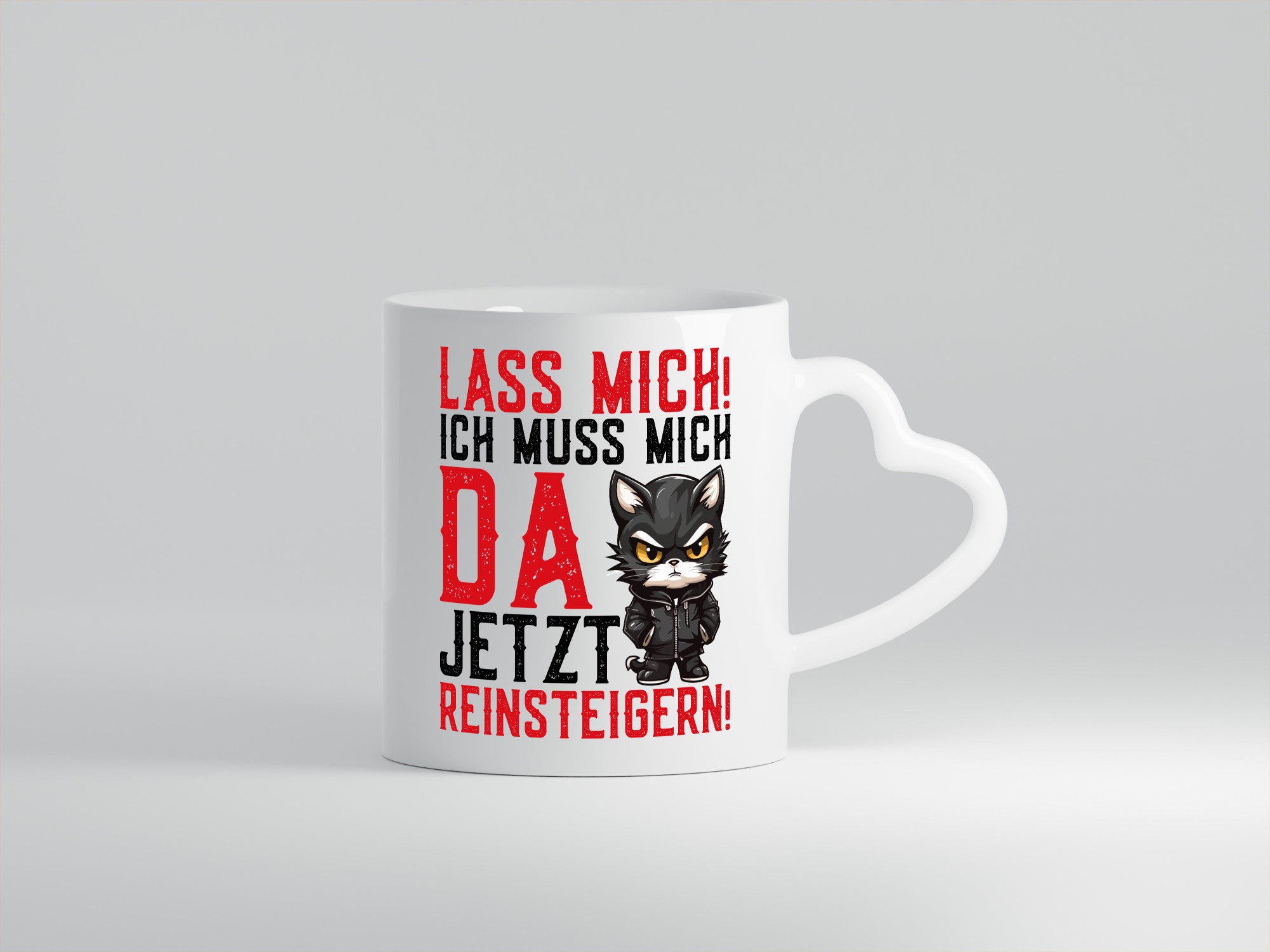 Lass mich! | Katze Wütende Geschenkidee Tierliebhaber Humor Tasse