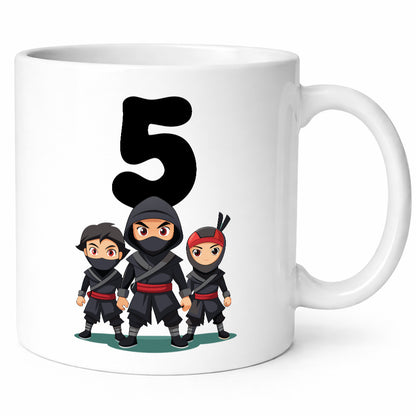 5. Geburtstag | 5 Jahre Ninja Humor Geschenkidee Tasse